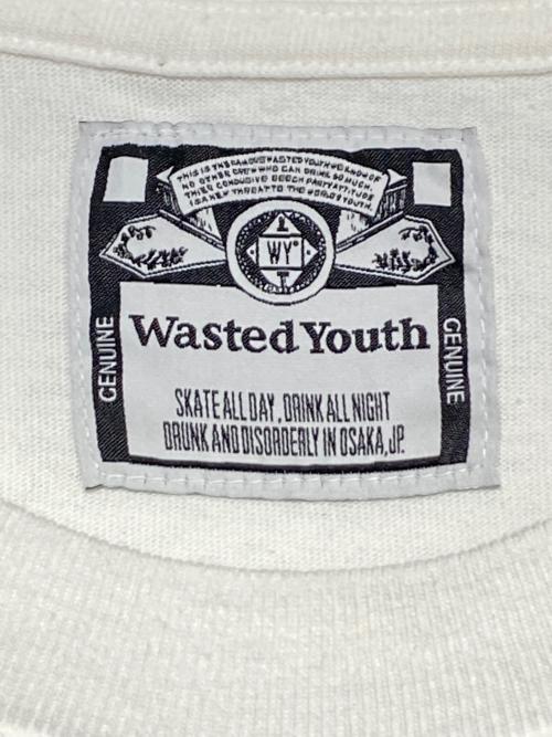 WASTED YOUTH（ウェイステッドユース）WASTED YOUTH (ウエステッド ユース) バードプリントロングTシャツ ホワイト サイズ:XLの古着・服飾アイテム