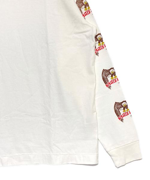 WASTED YOUTH（ウェイステッドユース）WASTED YOUTH (ウエステッド ユース) バードプリントロングTシャツ ホワイト サイズ:XLの古着・服飾アイテム