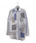 COMME des GARCONS JUNYA WATANABE MAN（コムデギャルソンジュンヤワタナベマン）の古着「パッチワークロングシャツ」｜ブルー