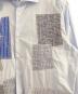 中古・古着 COMME des GARCONS JUNYA WATANABE MAN (コムデギャルソンジュンヤワタナベマン) GUY ROVER (ギローバー) パッチワークロングシャツ ブルー サイズ:Ｓ：35000円