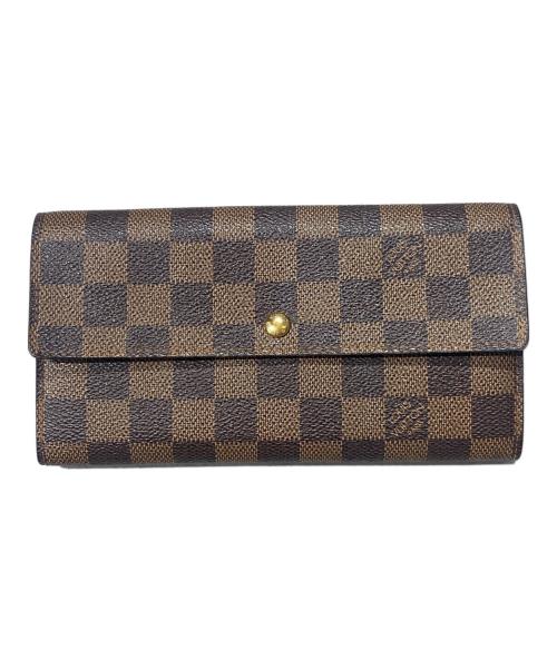 LOUIS VUITTON（ルイ ヴィトン）LOUIS VUITTON (ルイ ヴィトン) ダミエ ポルトフォイユ・サラ ブラウンの古着・服飾アイテム