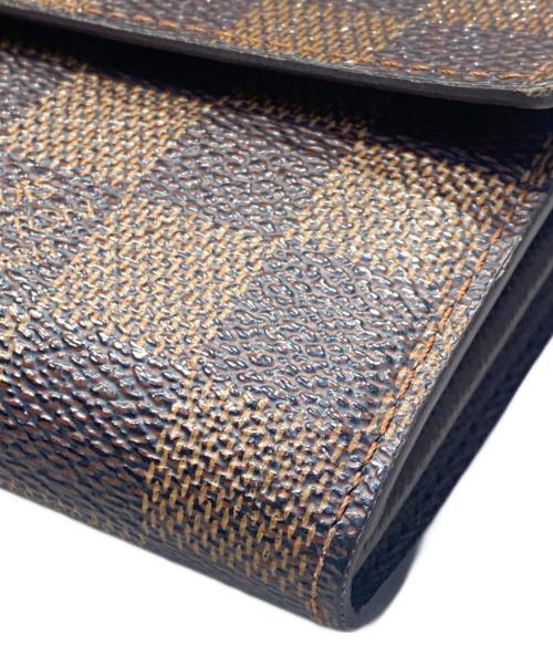 LOUIS VUITTON（ルイ ヴィトン）LOUIS VUITTON (ルイ ヴィトン) ダミエ ポルトフォイユ・サラ ブラウンの古着・服飾アイテム
