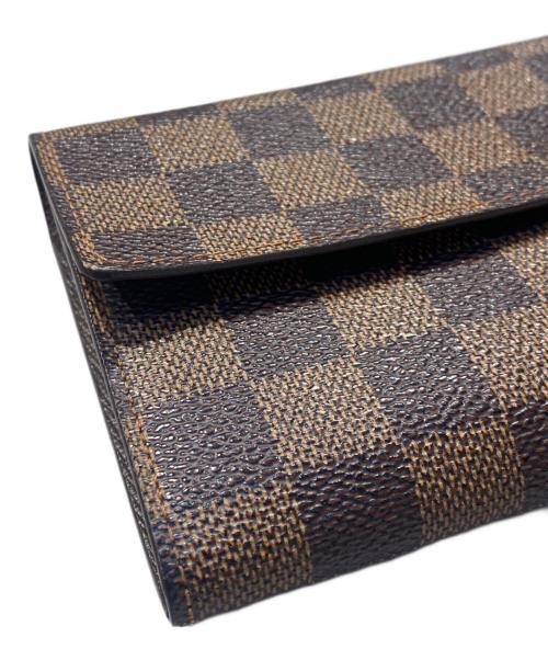 LOUIS VUITTON（ルイ ヴィトン）LOUIS VUITTON (ルイ ヴィトン) ダミエ ポルトフォイユ・サラ ブラウンの古着・服飾アイテム