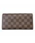 LOUIS VUITTON (ルイ ヴィトン) ダミエ ポルトフォイユ・サラ ブラウン：38000円