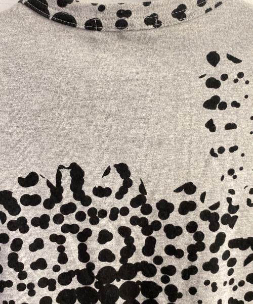 COMME des GARCONS HOMME（コムデギャルソン オム）COMME des GARCONS HOMME (コムデギャルソン オム) 水玉ドットプリントｔシャツ グレー サイズ:Mの古着・服飾アイテム