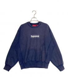 SUPREME（シュプリーム）の古着「Washed Box Logo Crew Neck」｜ネイビー