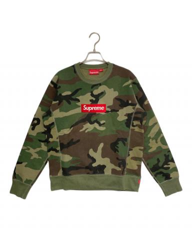 中古・古着通販】SUPREME (シュプリーム) Box Logo Crew Neck camo