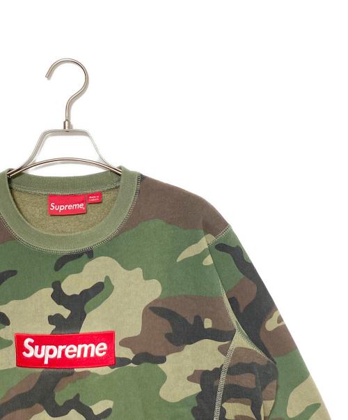 SUPREME（シュプリーム）SUPREME (シュプリーム) Box Logo Crew Neck camo グリーン サイズ:Sの古着・服飾アイテム