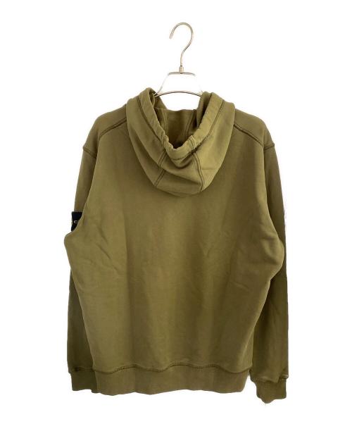 STONE ISLAND（ストーンアイランド）STONE ISLAND (ストーンアイランド) コットンスウェット プルオーバーフーディ オリーブ サイズ:Lの古着・服飾アイテム