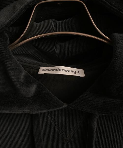 ALEXANDER WANG（アレキサンダー・ワン）ALEXANDER WANG (アレキサンダー・ワン) ロゴバンドパーカー ブラック サイズ:Sの古着・服飾アイテム
