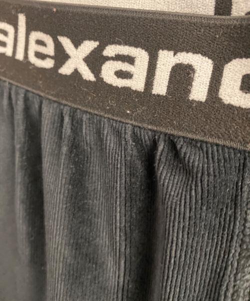 ALEXANDER WANG（アレキサンダー・ワン）ALEXANDER WANG (アレキサンダー・ワン) コーデュロイロゴバンドイージーパンツ ブラック サイズ:XSの古着・服飾アイテム