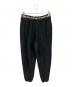 ALEXANDER WANG（アレキサンダー・ワン）の古着「コーデュロイロゴバンドイージーパンツ」｜ブラック