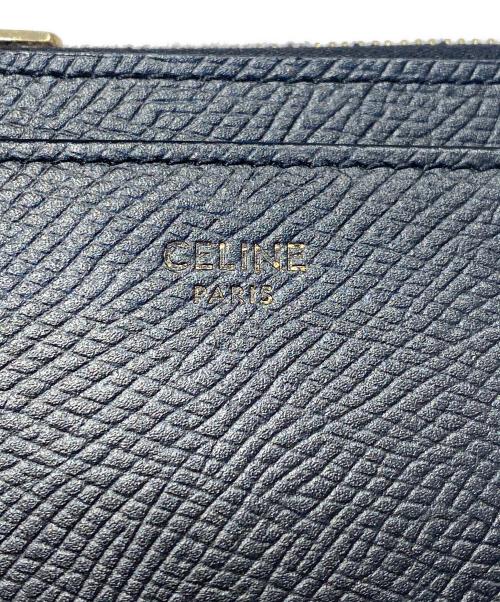 CELINE（セリーヌ）CELINE (セリーヌ) ジップ付きカードホルダー ブラックの古着・服飾アイテム