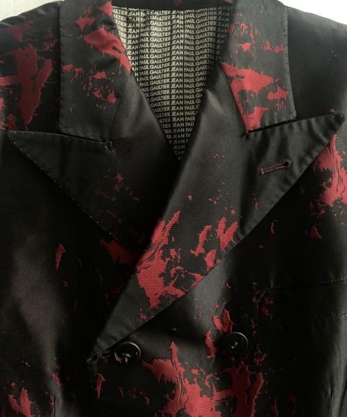 Jean Paul GAULTIER（ジャンポールゴルチェ）Jean Paul GAULTIER (ジャンポールゴルチェ) 1999/2000 テーラードジャケット パープル×レッド サイズ:48の古着・服飾アイテム
