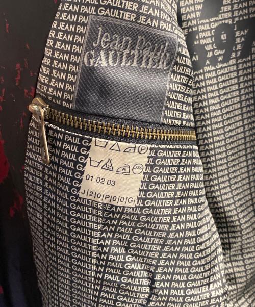 Jean Paul GAULTIER（ジャンポールゴルチェ）Jean Paul GAULTIER (ジャンポールゴルチェ) 1999/2000 テーラードジャケット パープル×レッド サイズ:48の古着・服飾アイテム