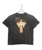 SAINT MICHAELセントマイケル）の古着「2PAC 2PC SS TEE」｜ブラック