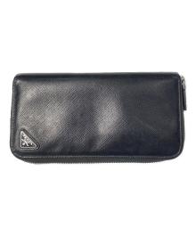 PRADA（プラダ）の古着「サフィアーノ/ラウンドファスナー財布」