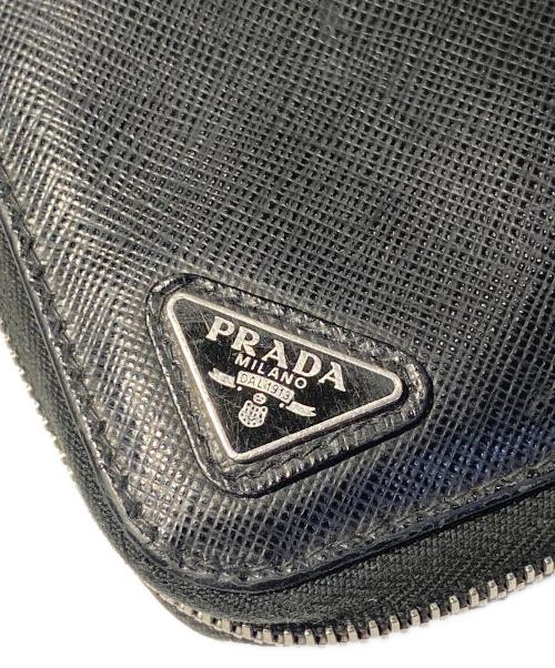 PRADA（プラダ）PRADA (プラダ) サフィアーノ/ラウンドファスナー財布の古着・服飾アイテム
