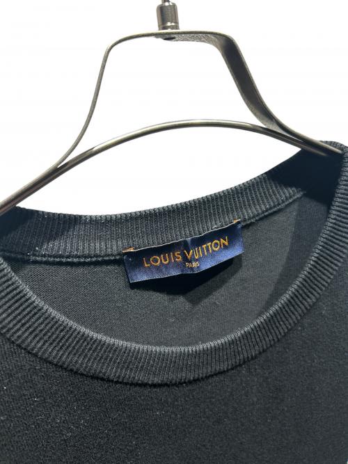 LOUIS VUITTON（ルイ ヴィトン）LOUIS VUITTON (ルイ ヴィトン) ダミエストライプジャガードニットＴシャツ/RM211 ZLW HKN86W ブラック サイズ:Lの古着・服飾アイテム