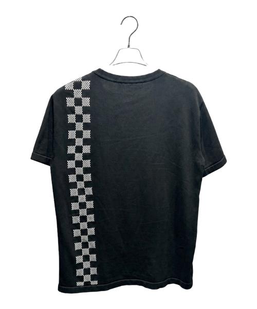 LOUIS VUITTON（ルイ ヴィトン）LOUIS VUITTON (ルイ ヴィトン) ダミエストライプジャガードニットＴシャツ/RM211 ZLW HKN86W ブラック サイズ:Lの古着・服飾アイテム