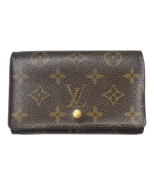 LOUIS VUITTON（ルイ ヴィトン）LOUIS VUITTON (ルイ ヴィトン) ポルトモネ・ビエ・トレゾール/2つ折り財布 ブラウンの古着・服飾アイテム