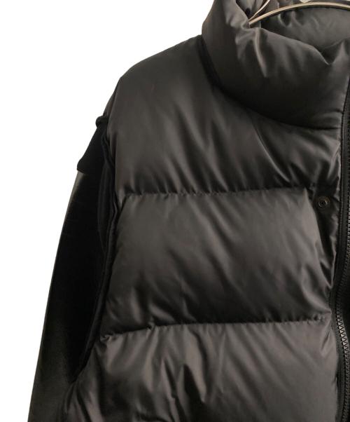 UNDERCOVER（アンダーカバー）UNDERCOVER (アンダーカバー) レザースリーブダウンブルゾン ブラック サイズ:3の古着・服飾アイテム