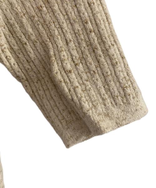 CHANEL（シャネル）CHANEL (シャネル) ラメニットワンピース ベージュ サイズ:34の古着・服飾アイテム