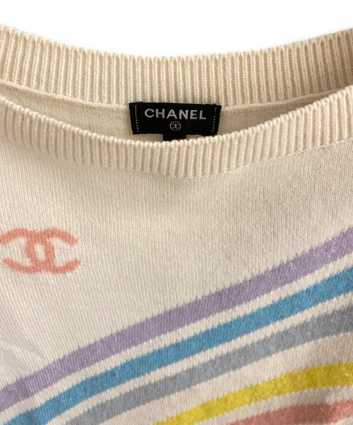 CHANEL（シャネル）CHANEL (シャネル) ラパウザニット マルチカラー サイズ:34の古着・服飾アイテム