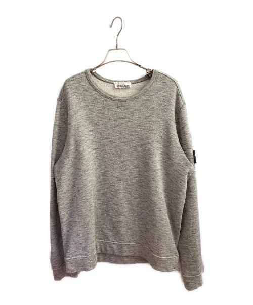 STONE ISLAND（ストーンアイランド）STONE ISLAND (ストーンアイランド)  Classic Fleece Crewneck Sweatshirt  グレー サイズ:Lの古着・服飾アイテム