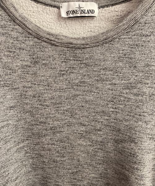 STONE ISLAND（ストーンアイランド）STONE ISLAND (ストーンアイランド)  Classic Fleece Crewneck Sweatshirt  グレー サイズ:Lの古着・服飾アイテム
