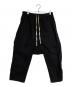 DRKSHDW（ダークシャドウ）の古着「サルエルクロップドパンツ」｜ブラック