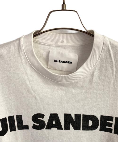 JIL SANDER（ジルサンダー）JIL SANDER (ジルサンダー) オーバーサイズロゴTシャツ ホワイト サイズ:Sの古着・服飾アイテム