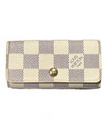 LOUIS VUITTON（ルイ ヴィトン）の古着「ミュルティクレ4 ダミエ・アズール」｜ホワイト