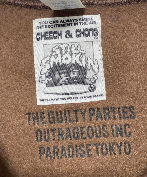 WACKO MARIA（ワコマリア）WACKO MARIA (ワコマリア) CHEECH&CHONG (チーチ＆チョン) STILL SMOKIN NECK SWEAT ブラウン サイズ:2XLの古着・服飾アイテム