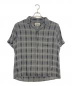 WACKO MARIAワコマリア）の古着「オンブレチェックレーヨンシャツ」｜グレー