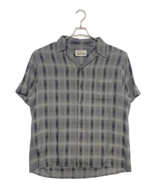 WACKO MARIA（ワコマリア）WACKO MARIA (ワコマリア) オンブレチェックレーヨンシャツ グレー サイズ:Lの古着・服飾アイテム
