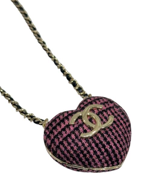 CHANEL（シャネル）CHANEL (シャネル) 2022年 ハートペンダントネックレス ピンクの古着・服飾アイテム