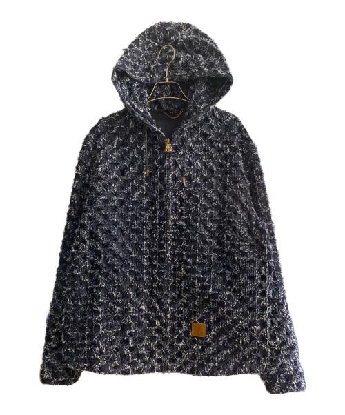 LOUIS VUITTON（ルイ ヴィトン）LOUIS VUITTON (ルイ ヴィトン) 25AW フロックド モノグラム デニムブルゾン ネイビー サイズ:48の古着・服飾アイテム