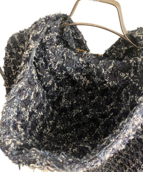 LOUIS VUITTON（ルイ ヴィトン）LOUIS VUITTON (ルイ ヴィトン) 25AW フロックド モノグラム デニムブルゾン ネイビー サイズ:48の古着・服飾アイテム