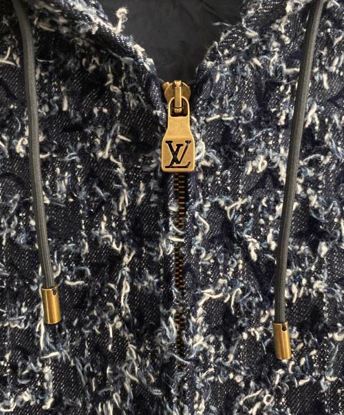 LOUIS VUITTON（ルイ ヴィトン）LOUIS VUITTON (ルイ ヴィトン) 25AW フロックド モノグラム デニムブルゾン ネイビー サイズ:48の古着・服飾アイテム