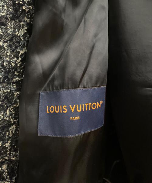 LOUIS VUITTON（ルイ ヴィトン）LOUIS VUITTON (ルイ ヴィトン) 25AW フロックド モノグラム デニムブルゾン ネイビー サイズ:48の古着・服飾アイテム