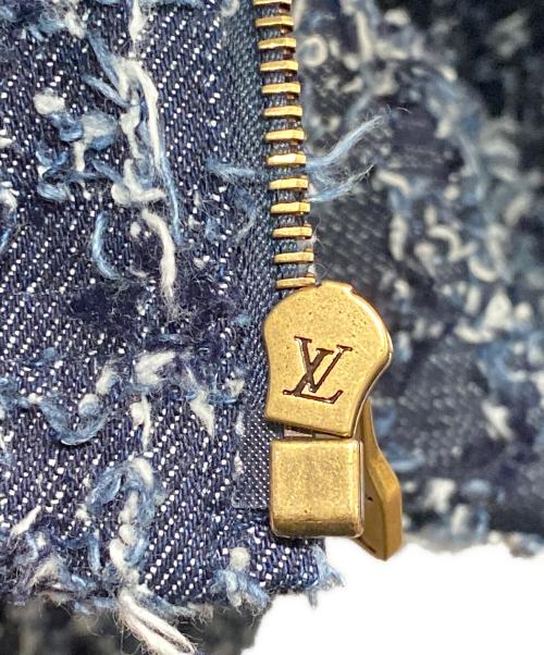 LOUIS VUITTON（ルイ ヴィトン）LOUIS VUITTON (ルイ ヴィトン) 25AW フロックド モノグラム デニムブルゾン ネイビー サイズ:48の古着・服飾アイテム