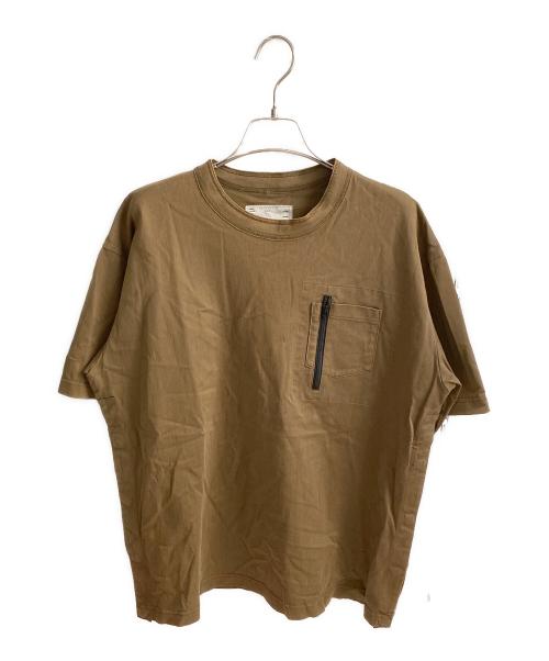sacai（サカイ）sacai (サカイ) Cotton Jersey T-Shirt ブラウン サイズ:1の古着・服飾アイテム