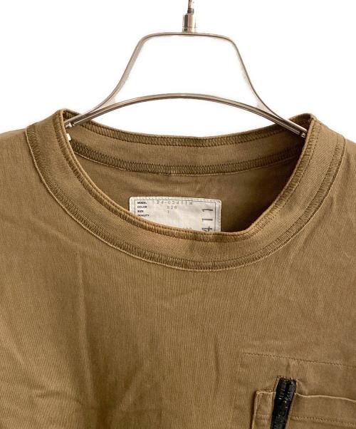 sacai（サカイ）sacai (サカイ) Cotton Jersey T-Shirt ブラウン サイズ:1の古着・服飾アイテム