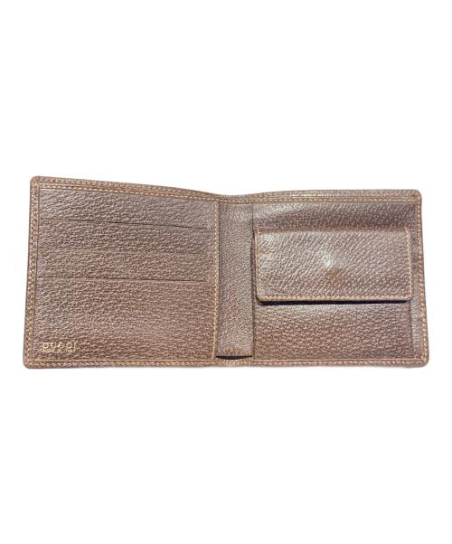 GUCCI（グッチ）GUCCI (グッチ) GGスプリーム二つ折り財布 ベージュの古着・服飾アイテム