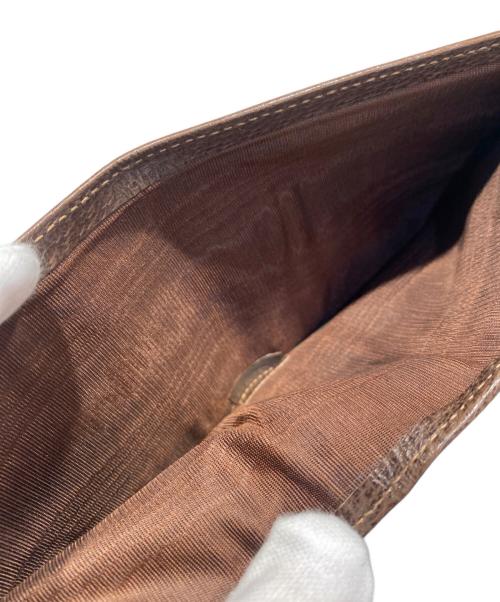 GUCCI（グッチ）GUCCI (グッチ) GGスプリーム二つ折り財布 ベージュの古着・服飾アイテム