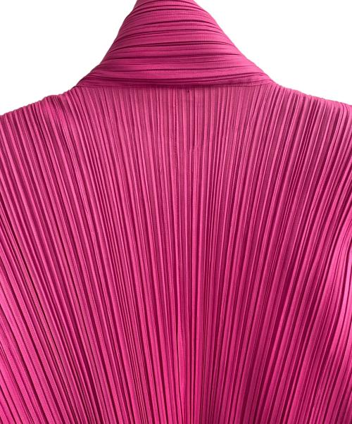 PLEATS PLEASE（プリーツプリーズ）PLEATS PLEASE (プリーツプリーズ) プリーツカーディガン ピンク サイズ:3の古着・服飾アイテム