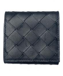 BOTTEGA VENETA（ボッテガベネタ）の古着「イントレチャートコインケース」｜ブラック