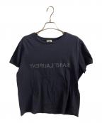 Saint Laurent Parisサンローランパリ）の古着「ロゴ リバースTシャツ」｜ネイビー