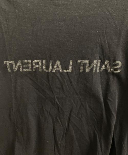 Saint Laurent Paris（サンローランパリ）Saint Laurent Paris (サンローランパリ) ロゴ リバースTシャツ ネイビー サイズ:Sの古着・服飾アイテム